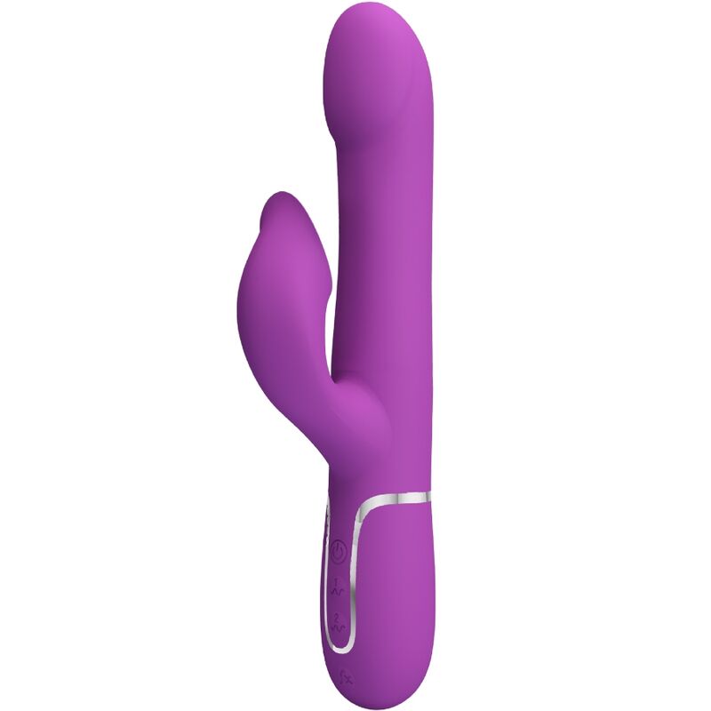 Pretty Love Rabbit vibrator s pomičnim nizom kuglica, ljubičasti