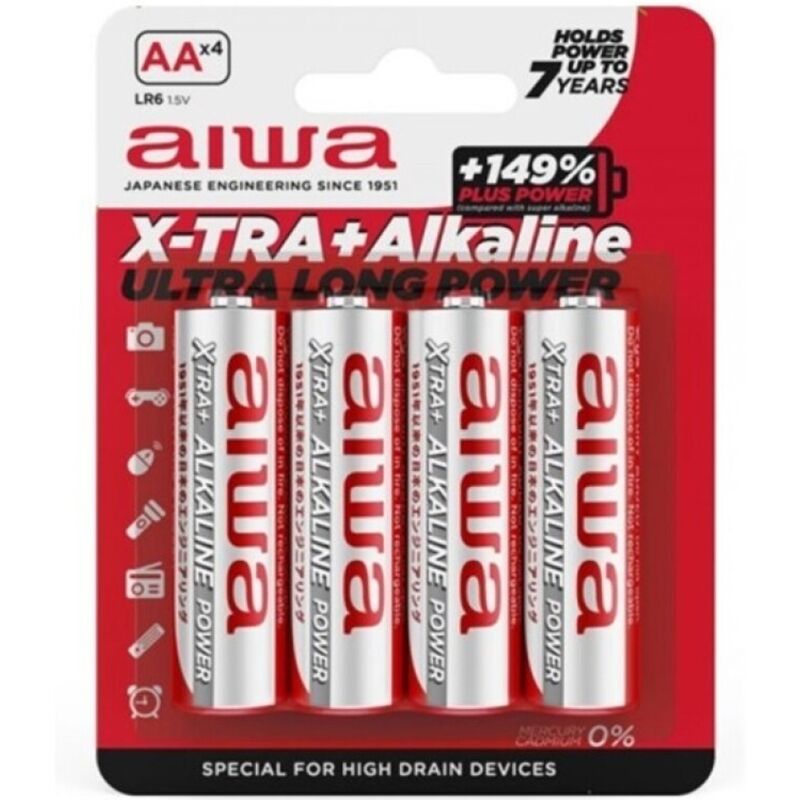 AIWA X TRA alkalne AA baterije, 4 komada
