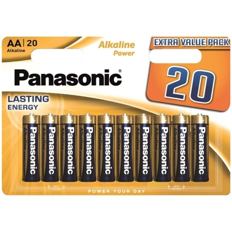 AA baterije, pakiranje od 20 komada, dugotrajne i pouzdane PANASONIC