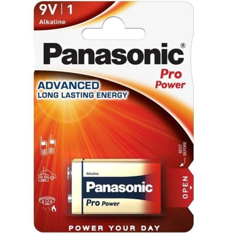 Alkalna baterija 9 V, dugotrajna i stabilnog napona za uređaje | PANASONIC