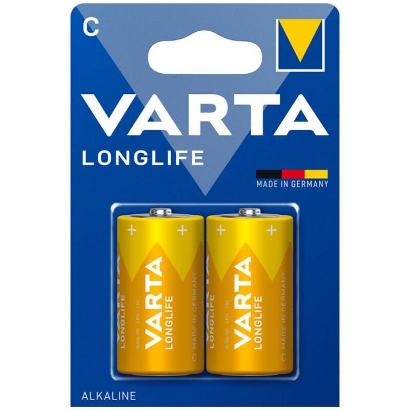 VARTA alkalna baterija C LR14 za dugotrajno napajanje uređaja s velikom potrošnjom