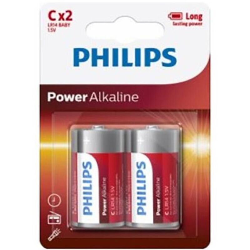 C baterije LR14, 50 mm x 26 mm, dugotrajne, za uređaje i igračke PHILIPS