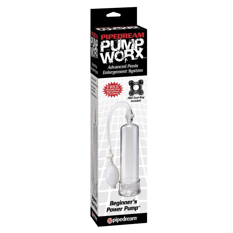 PUMP WORX Beginners Power Pump Clear prozirna penis pumpa