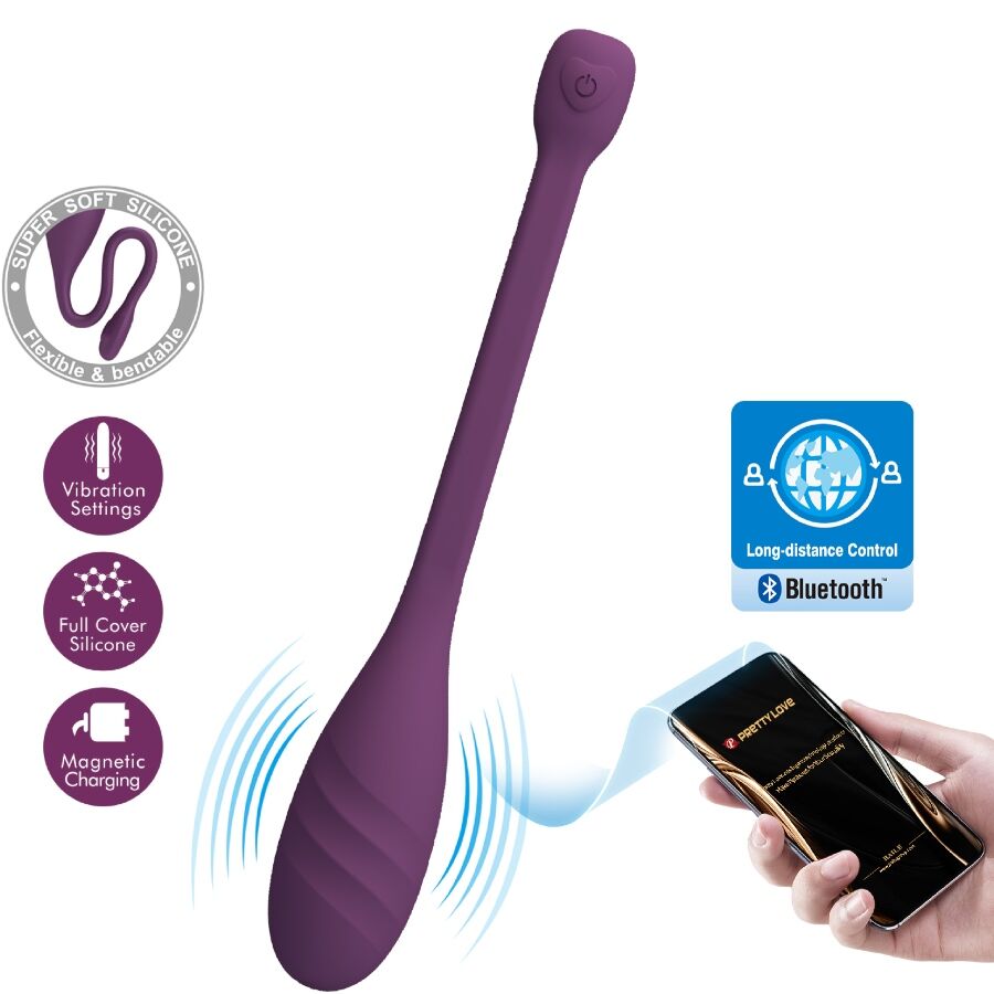 Pretty Love Leviathan vibrator kojim se upravlja aplikacijom, ljubičasti