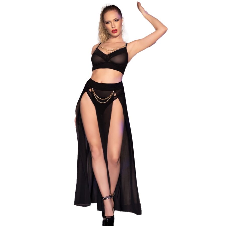 CHILIROSE CR 4672 komplet donjeg rublja s topom, suknjom i tangama