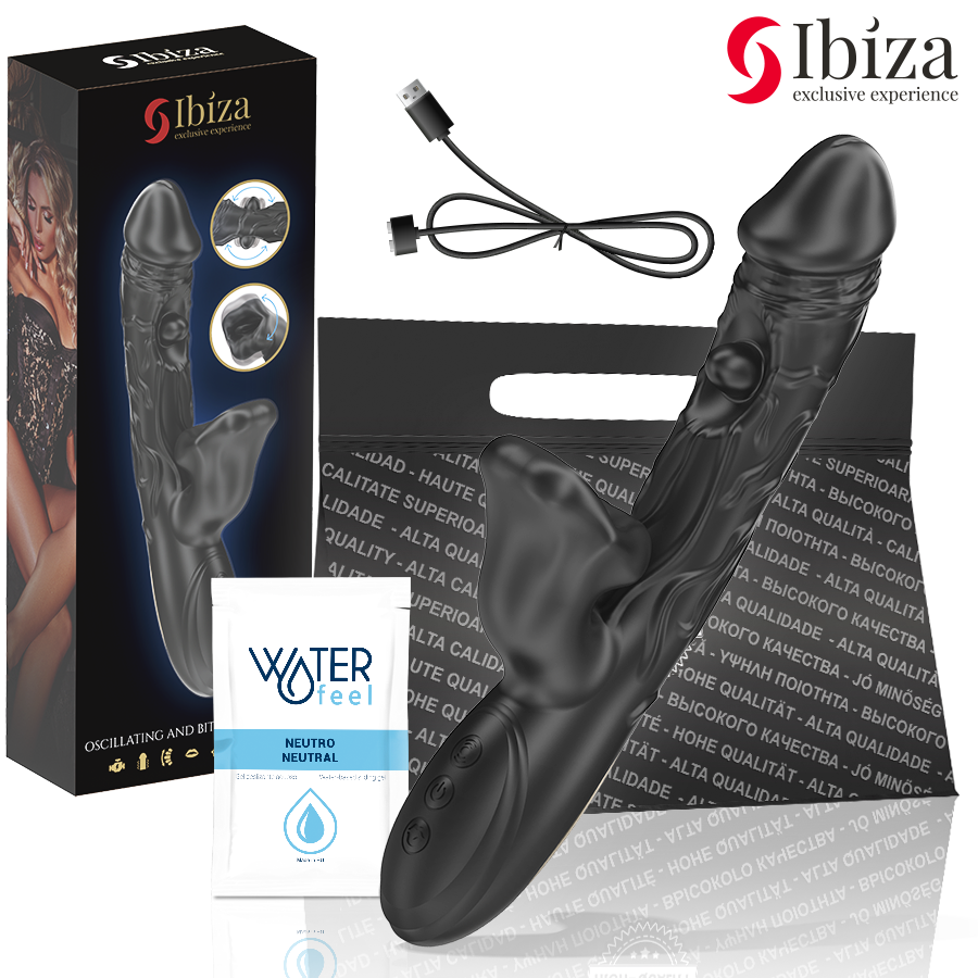 Vibrator za klitoris s efektom grickanja i rotacijom za snažnu stimulaciju IBIZA TECHNOLOGY