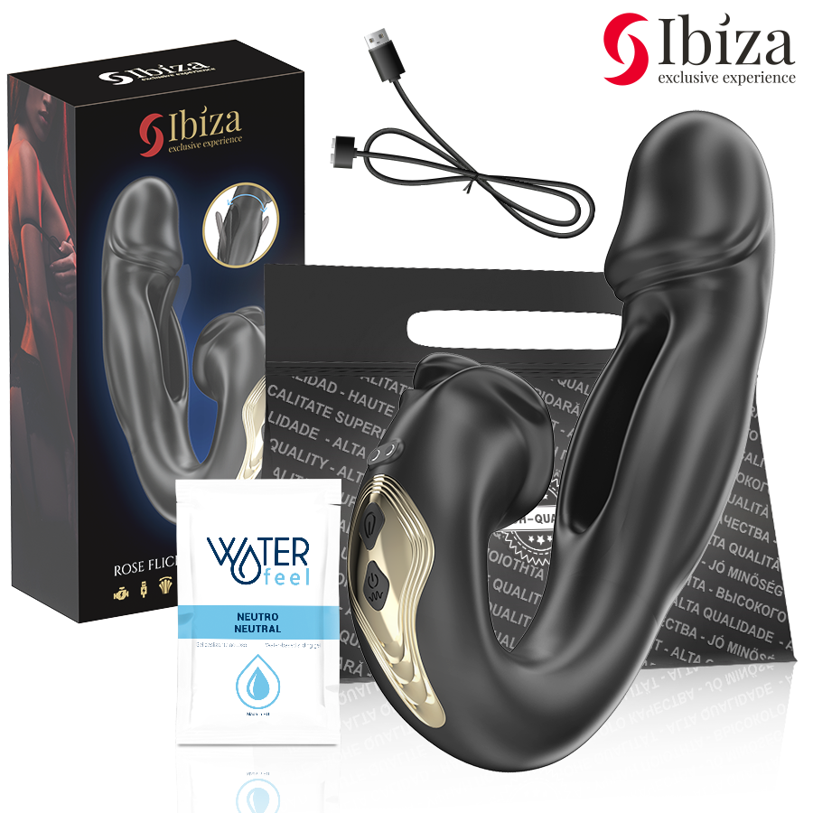 Vibrator za klitoris Rose s oscilirajućom stimulacijom i USB punjenjem IBIZA