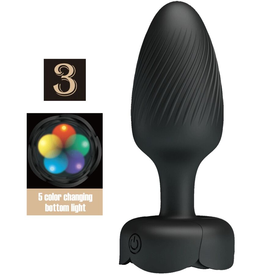 Analni čep Pretty Love Osborn s LED svjetlom