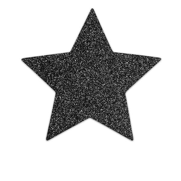 Bijoux Indiscrets Flash Black Star naljepnice za bradavice