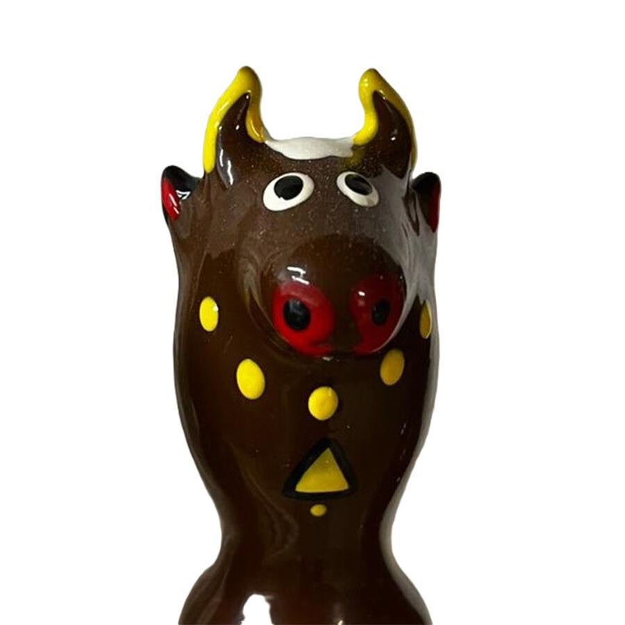 Condomerie Bull Black Model 2, ručno oslikani erotski dar