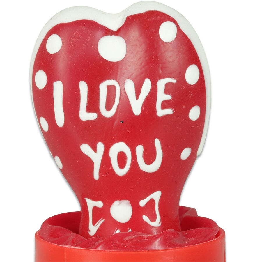 CONDOMERIE I Love You 2, ručno oslikano srce kao zabavan erotski poklon
