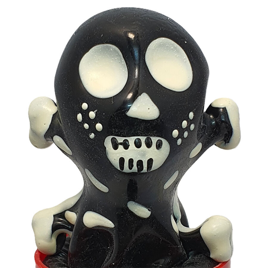 Condomerie Skull Black Model 2, ručno oslikan erotski poklon