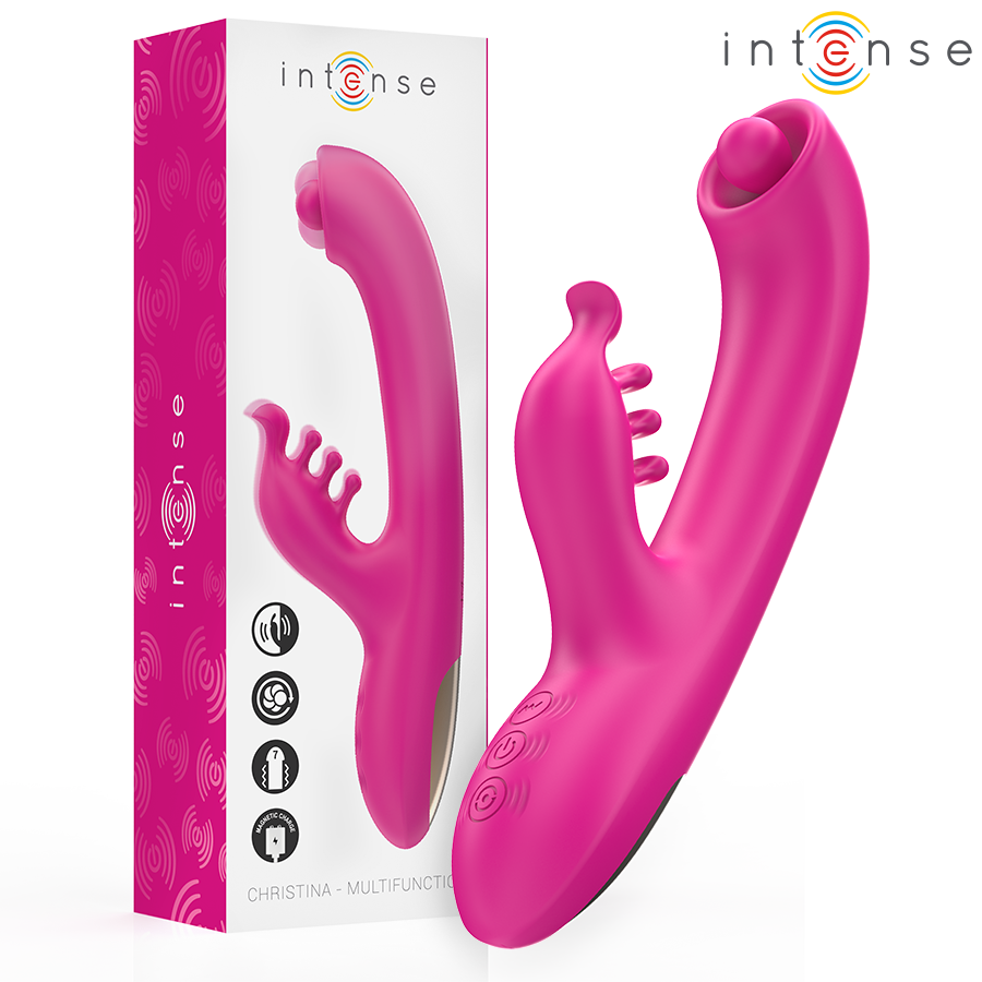 INTENSE Christina Rabbit vibrator, ružičasti, 22,5 cm