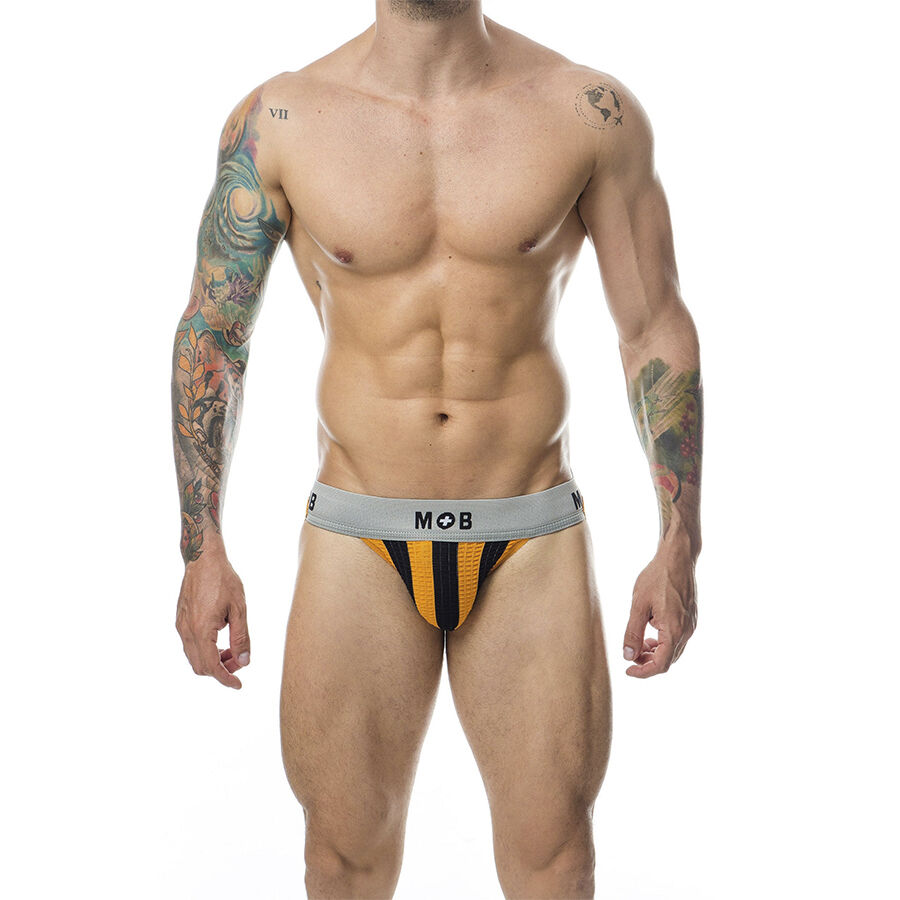 Pamučni jockstrap s prozračnom torbicom i elastičnim trakama MOB