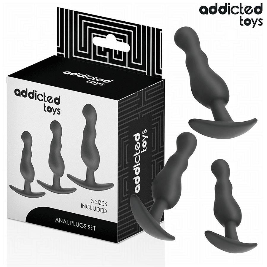 ADDICTED TOYS set silikonskih analnih čepova, 3 komada