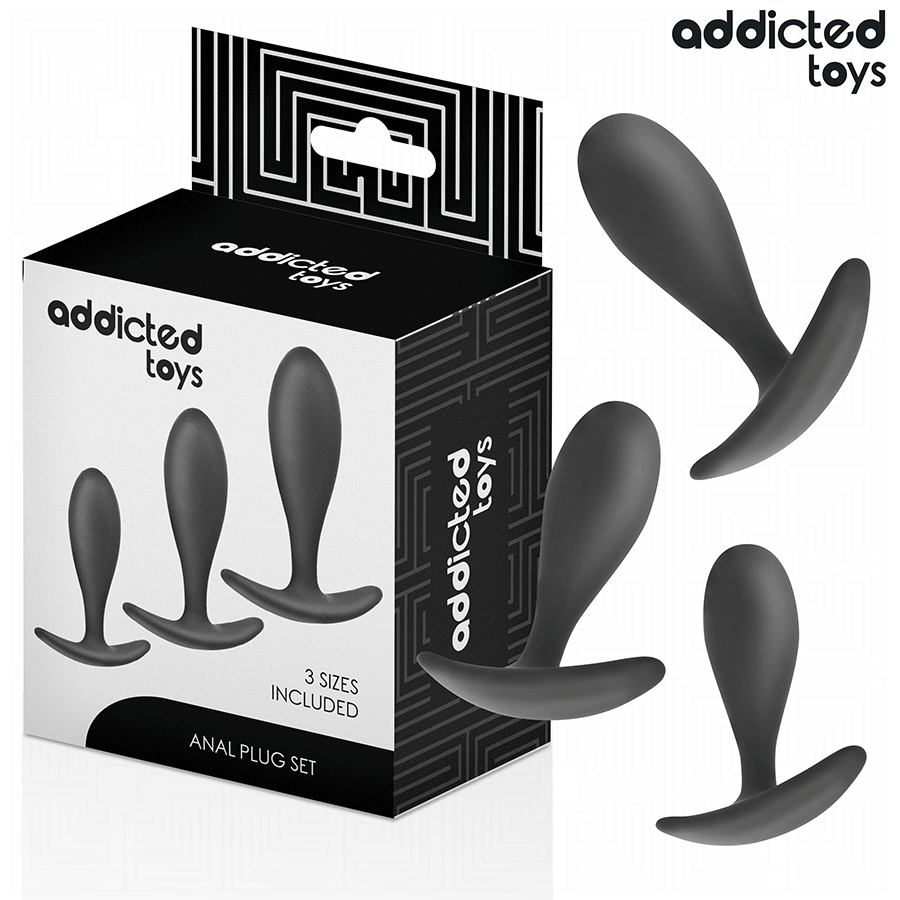 ADDICTED TOYS set analnih čepova, model 2, s 3 veličine
