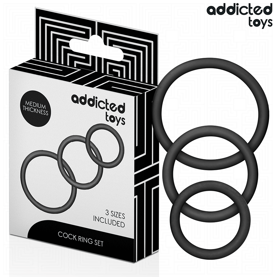ADDICTED TOYS set prstena za penis Model 2 od silikona