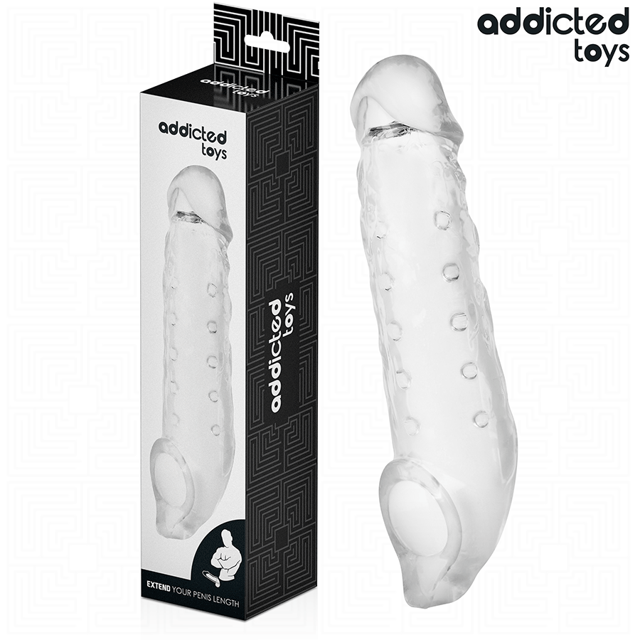 ADDICTED TOYS navlaka za penis, prozirna, veličina S, 23 cm