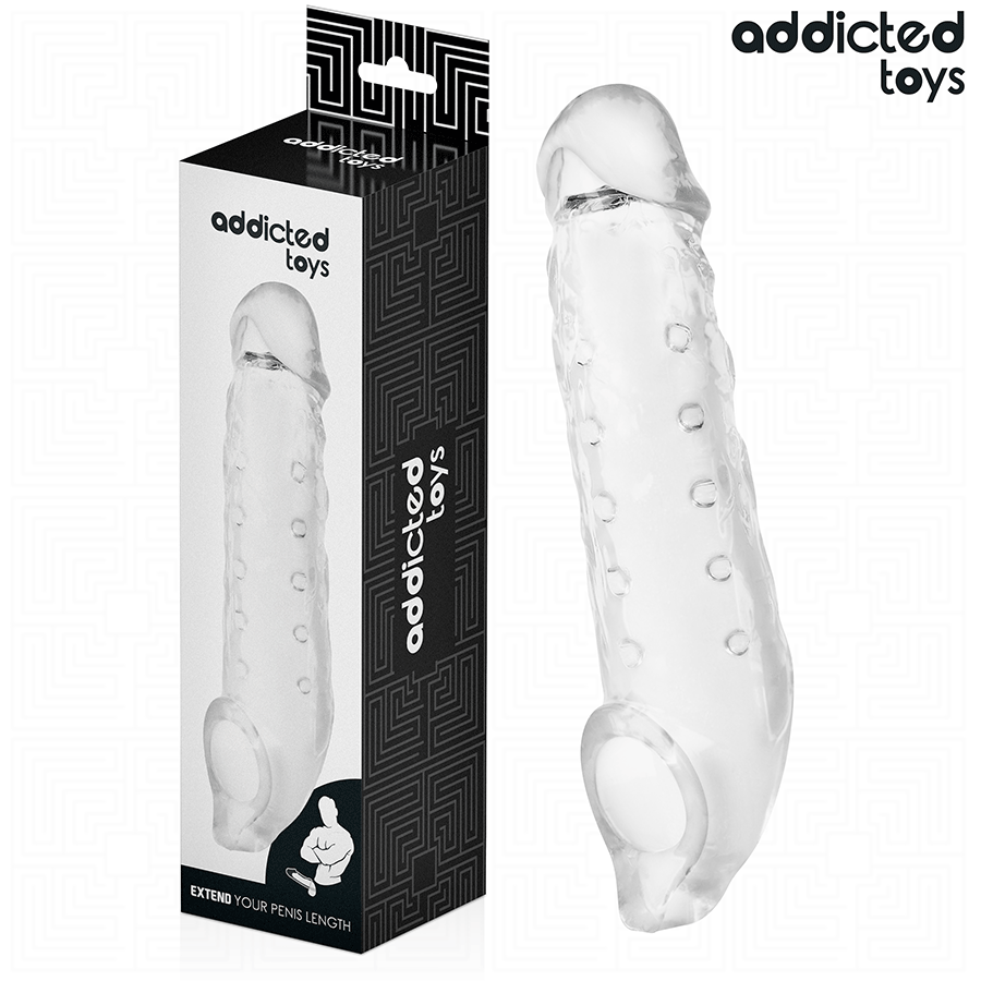 ADDICTED TOYS prozirna navlaka za penis, veličina M, 27 cm