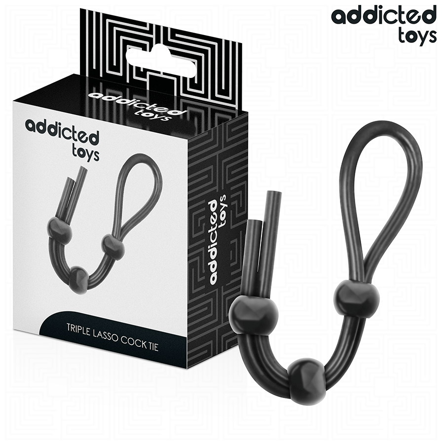 Addicted Toys Triple Loop silikonski prsten za penis bez vibracija