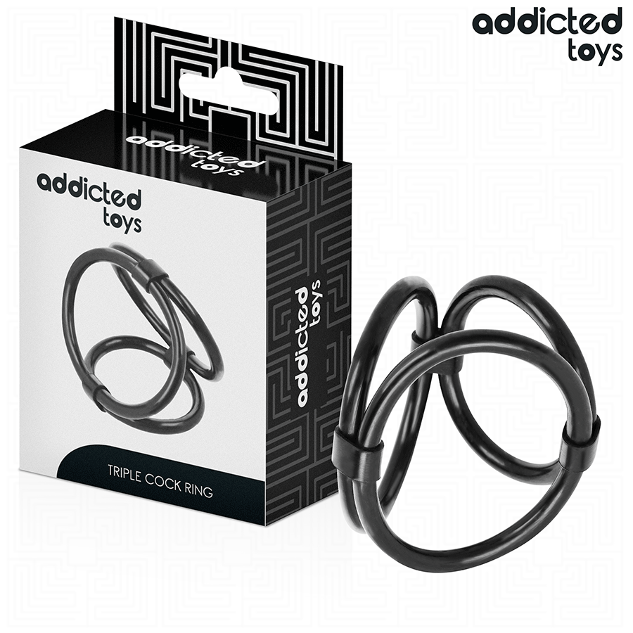 ADDICTED TOYS trostruki prsten za penis bez vibracija