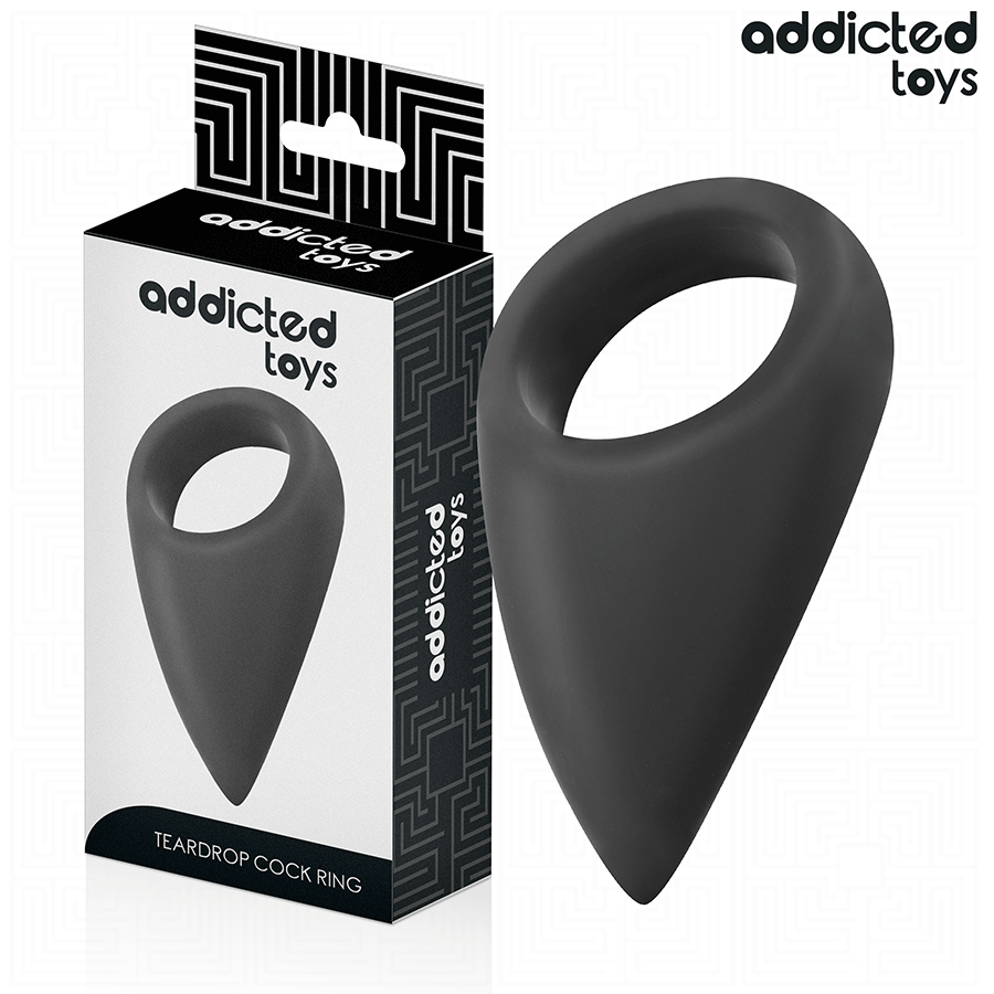 Addicted Toys prsten za penis bez vibracija u obliku kapljice