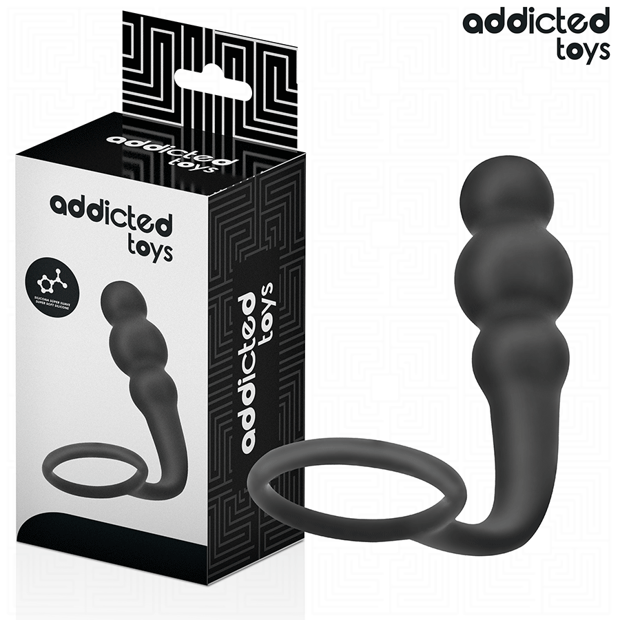 ADDICTED TOYS analni čep s prstenom Model 1 od silikona