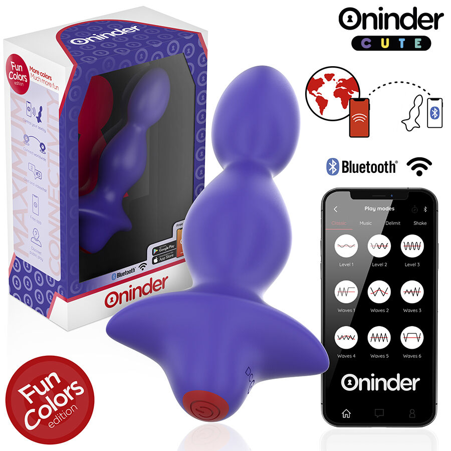 ONINDER CUTE vibrirajući analni čep s upravljanjem putem aplikacije