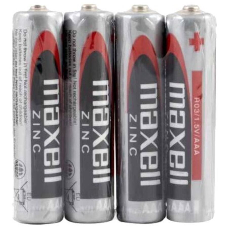 AAA manganove baterije, pakiranje od 4 komada, dugotrajna energija za male uređaje MAXELL