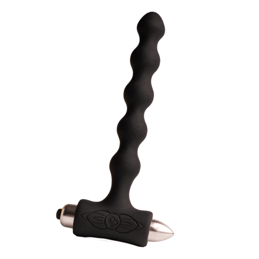 ROCKS-OFF Petite Sensations Pearls vibrirajući analni čep, crni