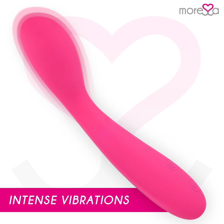 Vibrator za G točku od vrhunskog silikona, punjiv i s tihim vibracijama MORESSA