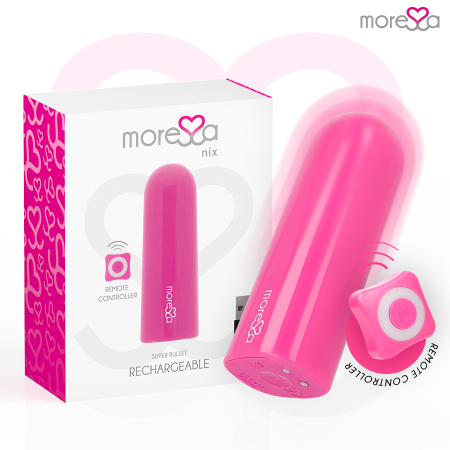 MORESSA Nix vibrator s daljinskim upravljačem, ružičasti