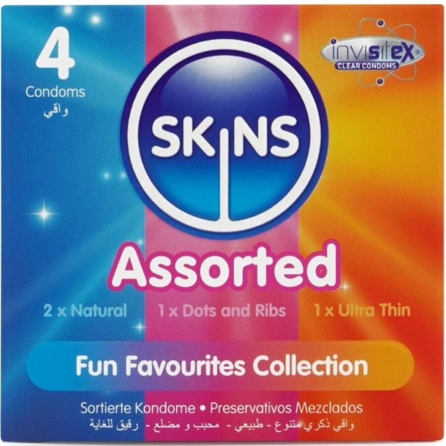SKINS kondomi u miksu, 4 komada