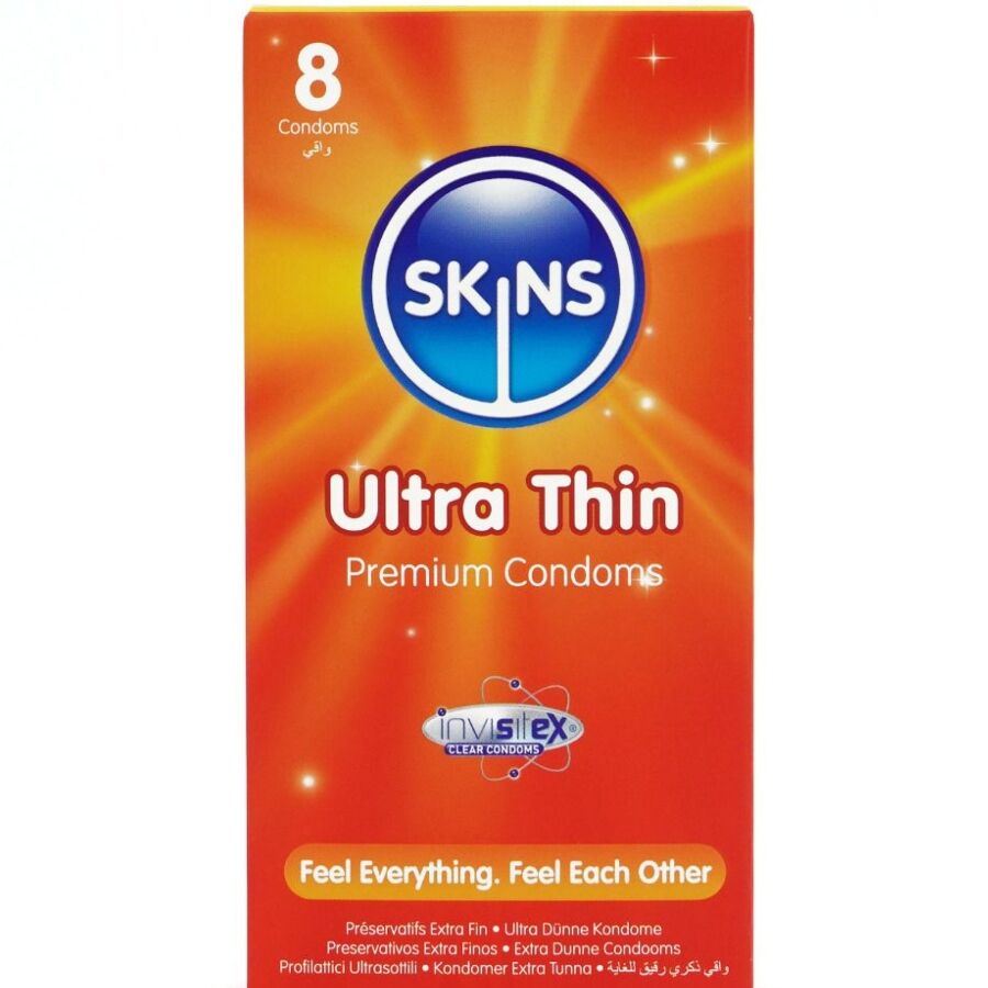 SKINS Ultra Thin tanki kondomi, 8 komada