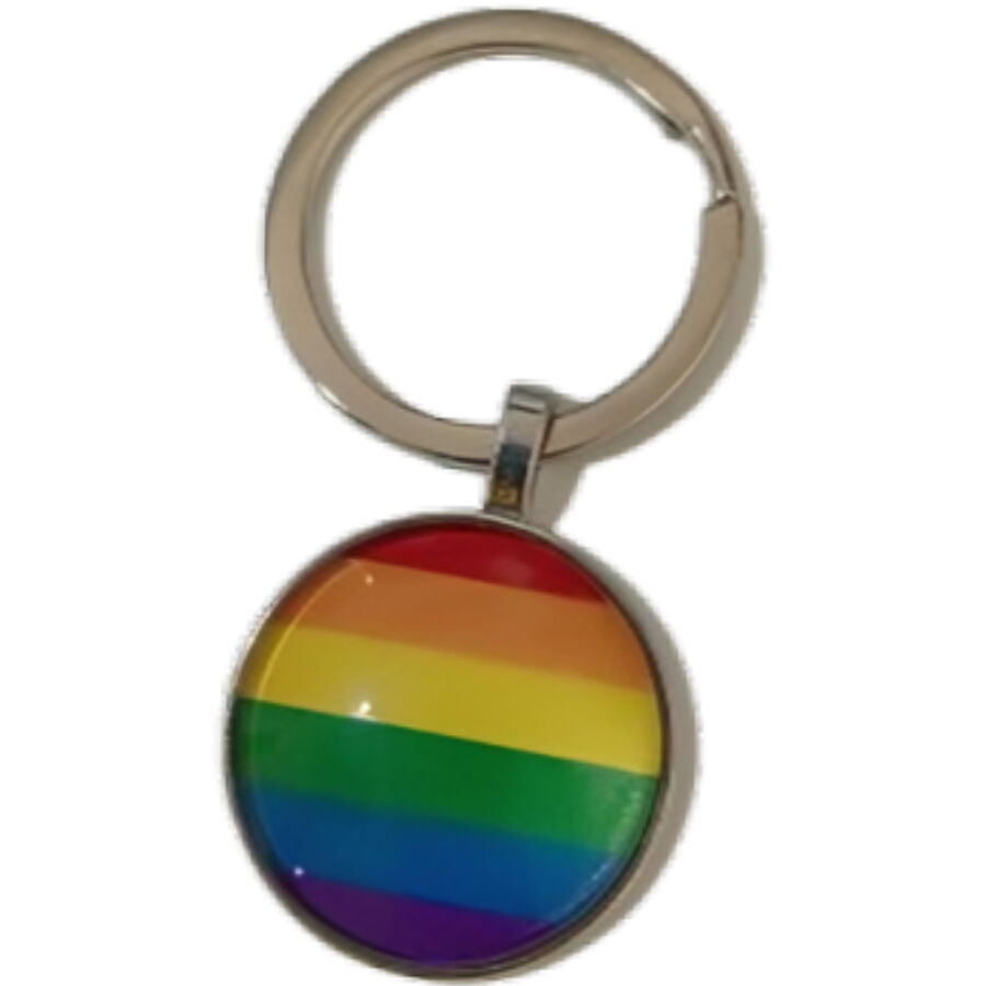 PRIDE privjesak za ključeve sa zastavom duginih boja
