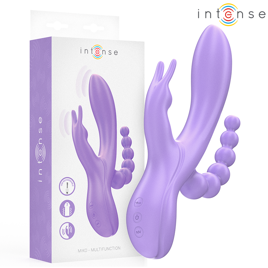 INTENSE MIKO rabbit vibrator s tri stimulacijske ručice