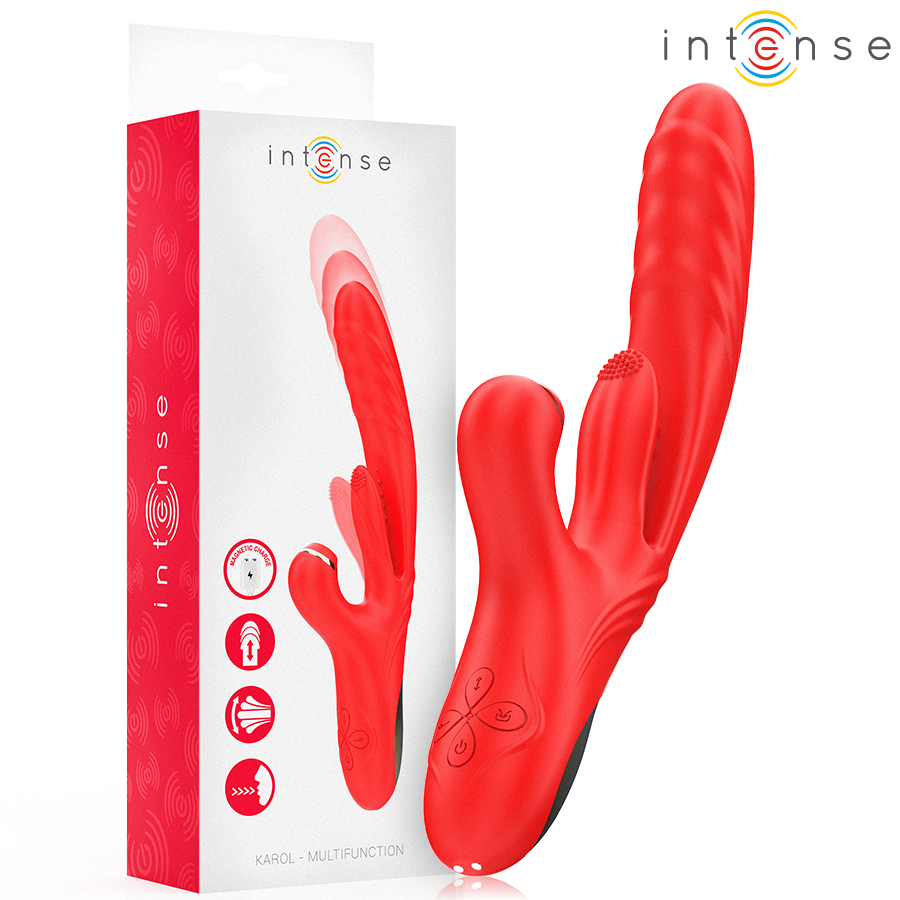 INTENSE KAROL vibrator s funkcijom potiska i vakuumskom stimulacijom