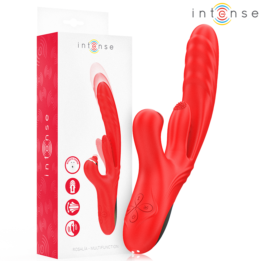 INTENSE ROSALIA vibrator 3 u 1, crveni
