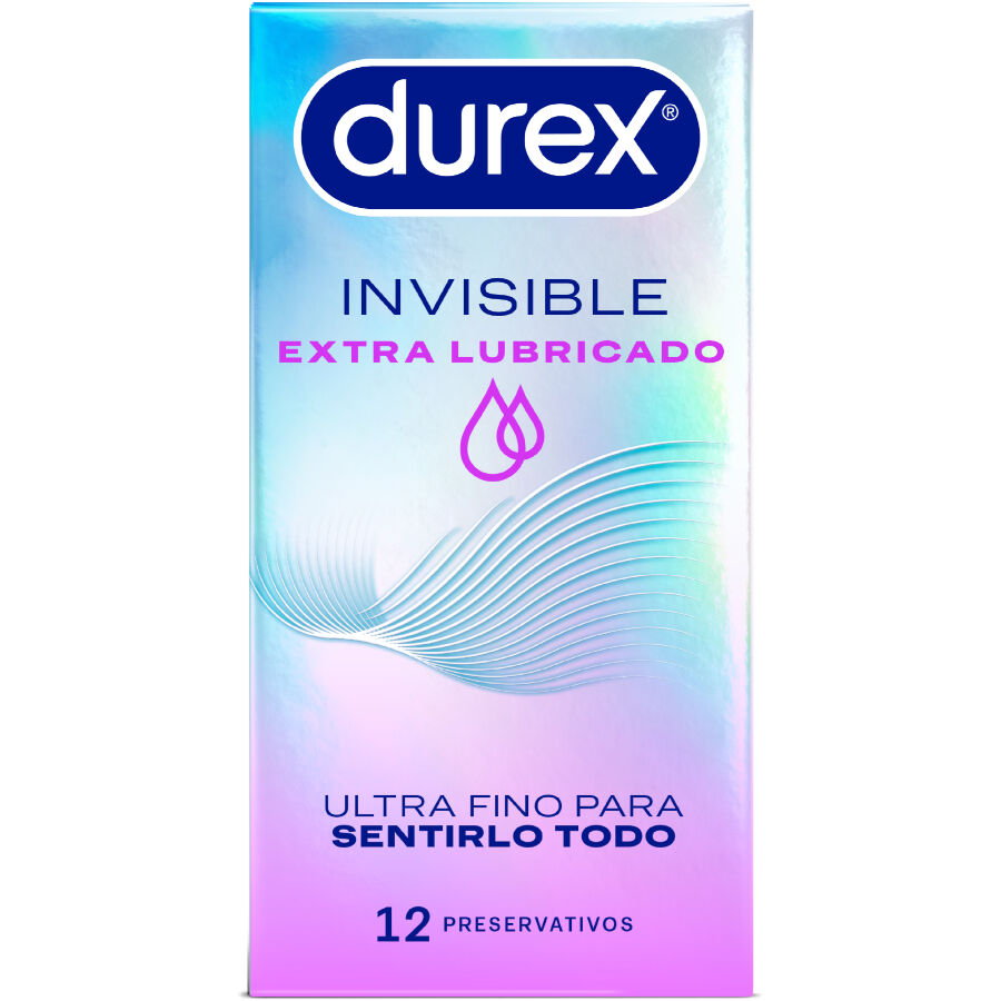 Durex Invisible tanki kondomi s dodatnim lubrikantom, 12 komada