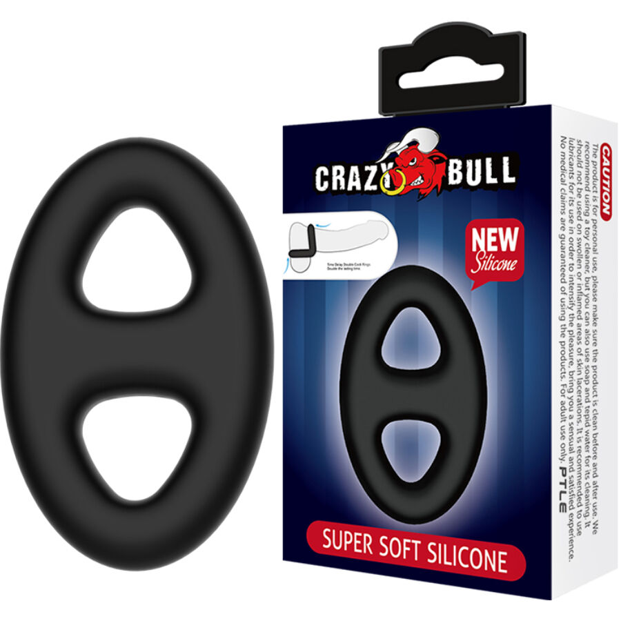 Crazy Bull Double Oval prsten za penis bez vibracija