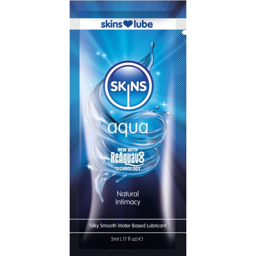 SKINS Aqua lubrikant na bazi vode, jednokratno pakiranje od 5 ml