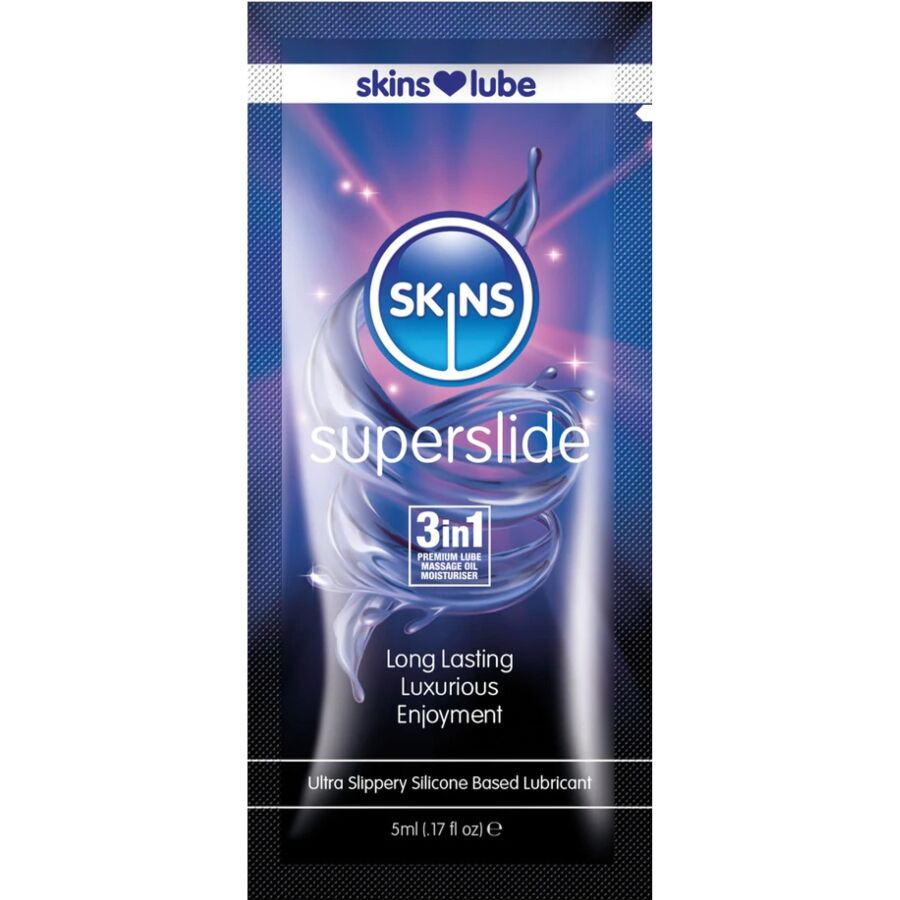 SKINS Superslide silikonski lubrikant, jednokratno pakiranje od 5 ml