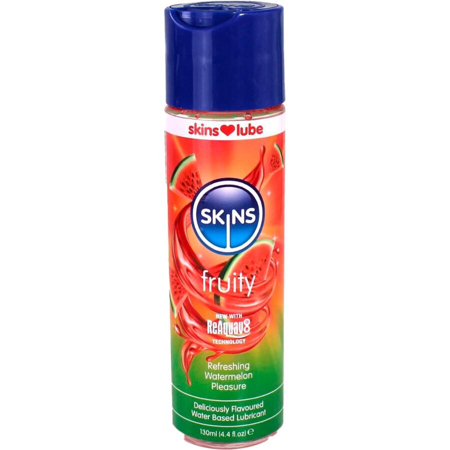 SKINS Fruity lubrikant s okusom lubenice, 130 ml