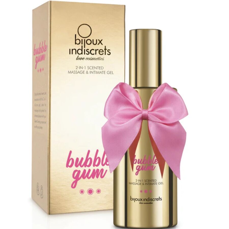 Bijoux Indiscrets Bubble Gum gel za masažu i lubrikant, 100 ml