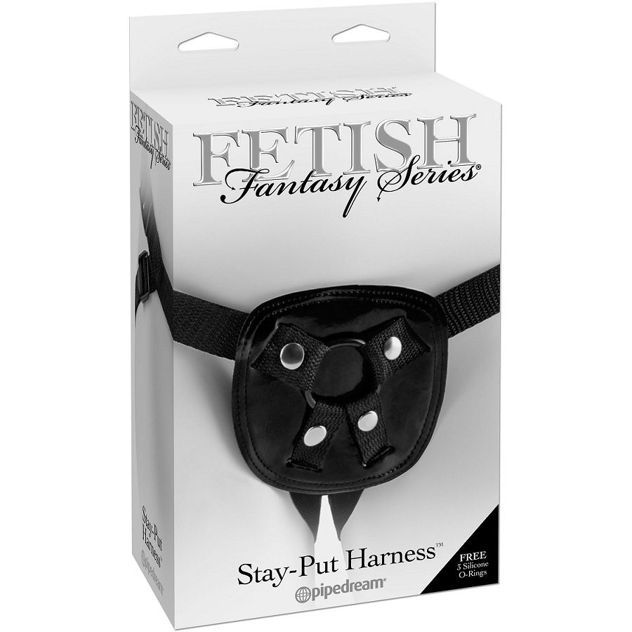 Fetish Fantasy Stay Put Strapon Harness pojas s tri silikonska O prstena