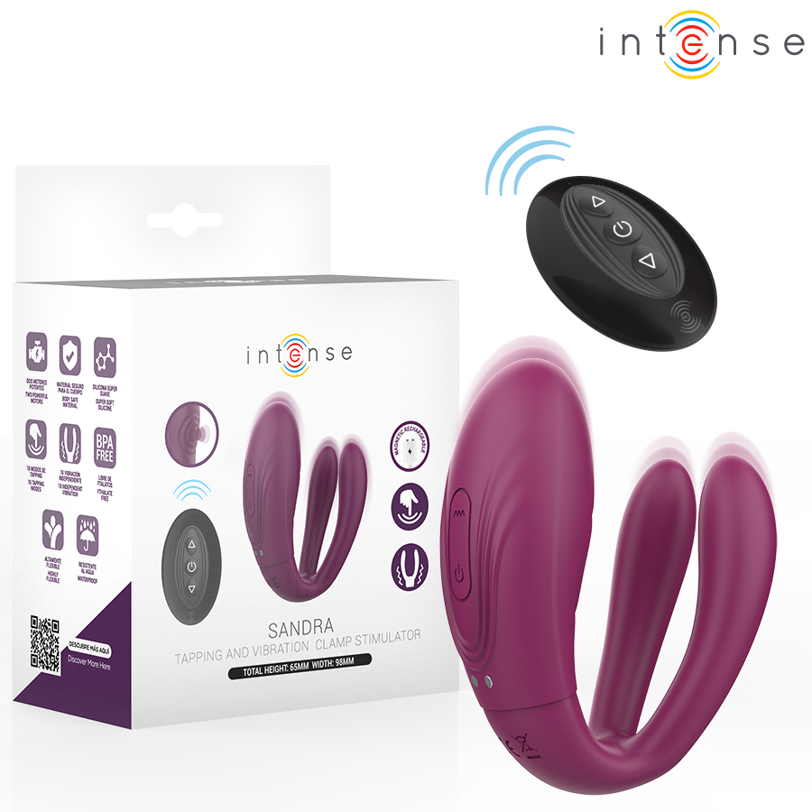 INTENSE Sandra vibrator s daljinskim upravljačem i funkcijom tapkanja
