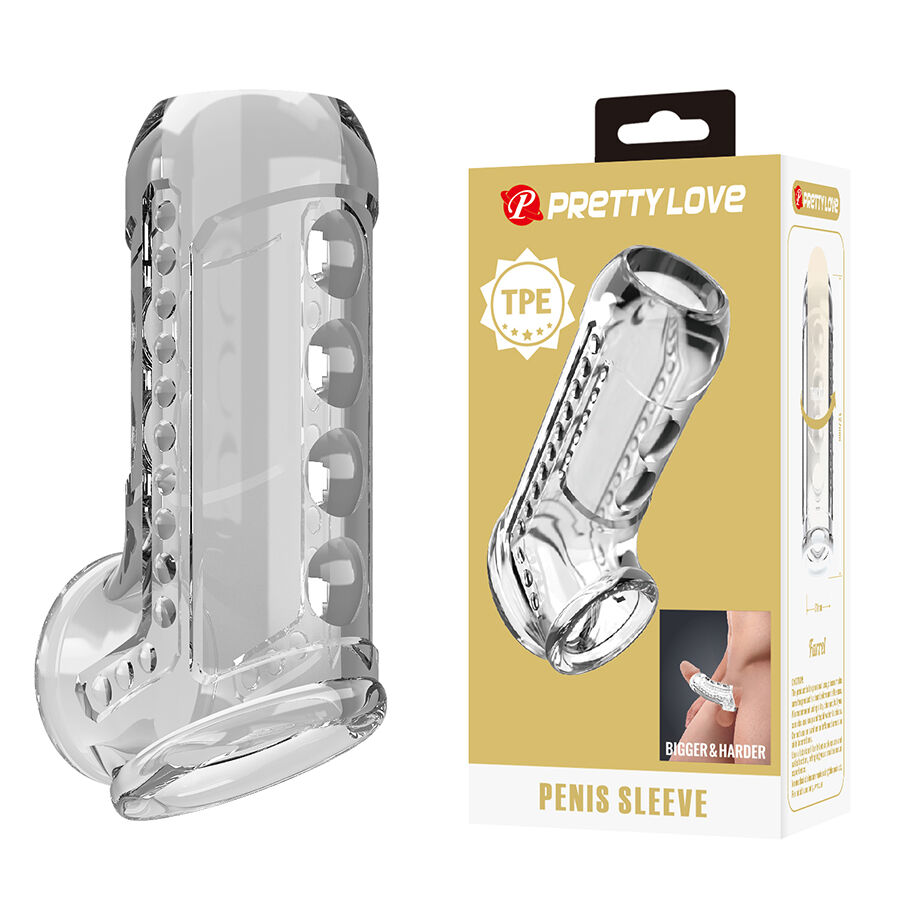 Pretty Love navlaka za penis, prozirna i teksturirana