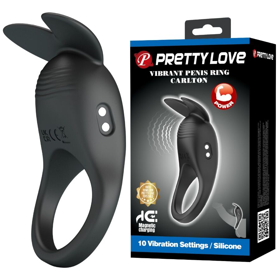 Pretty Love Carlton vibrirajući prsten za penis sa stimulatorom klitorisa
