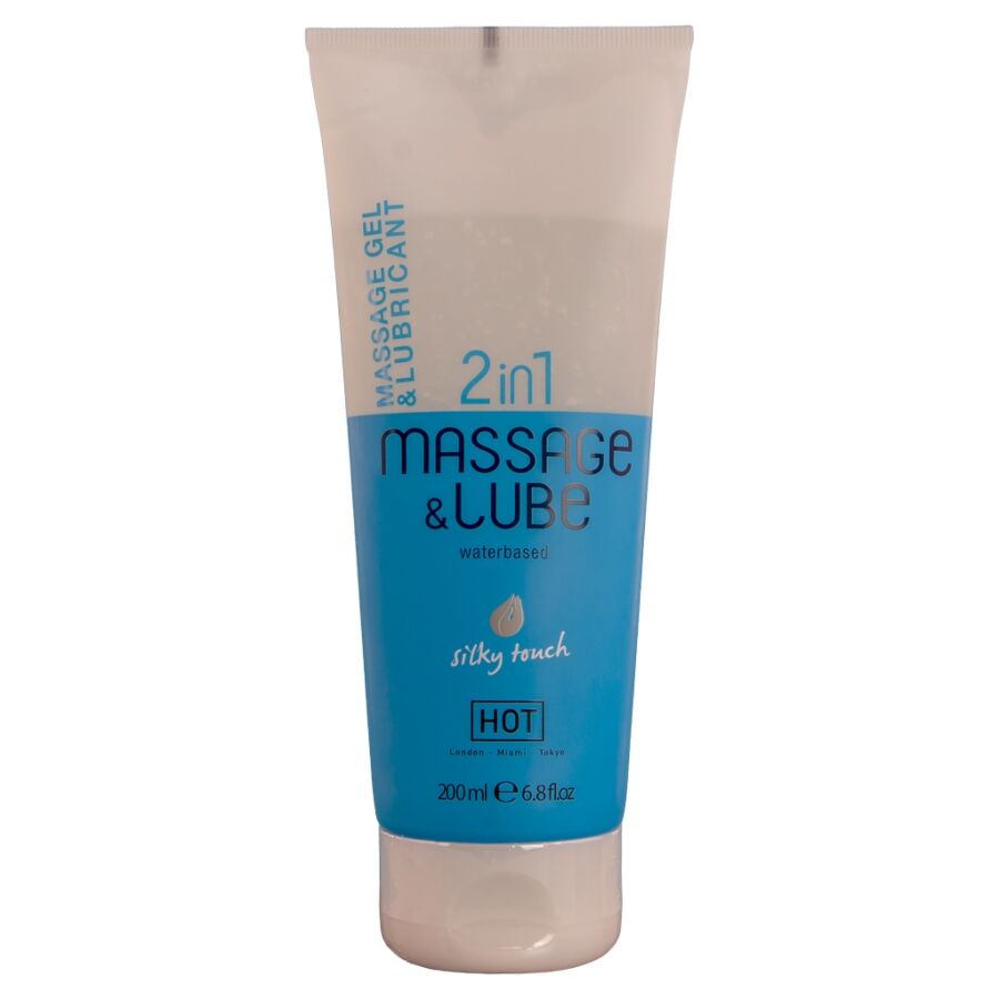 HOT Silky Touch masažni gel i lubrikant na bazi vode, 200 ml