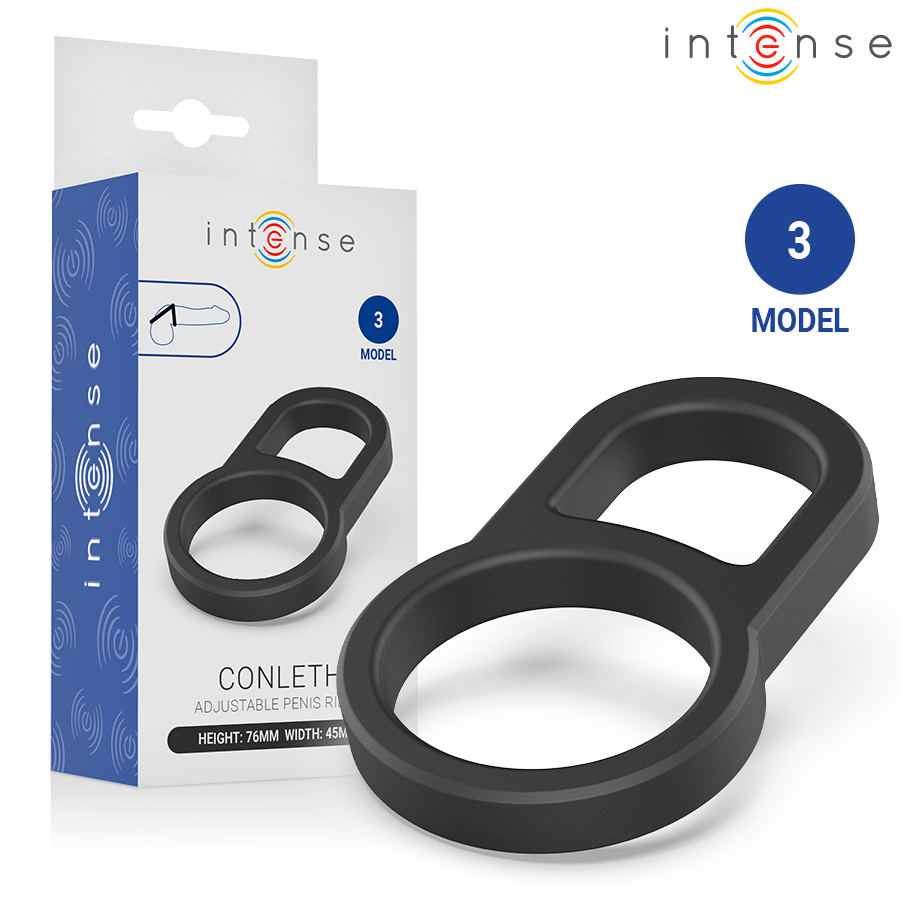 INTENSE Conleth Model 3 podesivi dvostruki prsten za penis bez vibracija